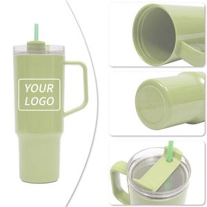 Sản phẩm phổ biến 2024 40oz Chai Thể Thao Tùy chỉnh chai nước bằng nhựa thăng hoa thẳng Tumblers với rơm - Product Image 4