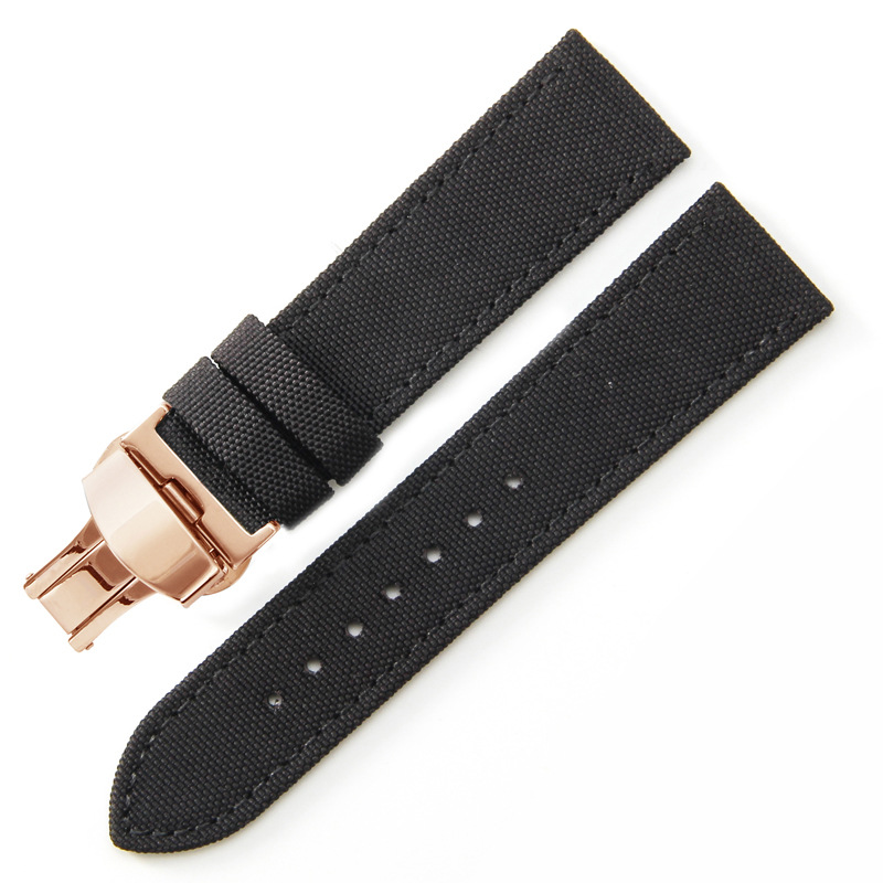 Boucle en or noir-rose-B1