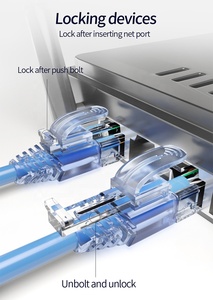 Lock <strong>Type</strong> 3m 5m 7m 10m 15m 30m Rj45 Patch Cord Cat6a Cat6 Cat5e Utp <strong>Network</strong> <strong>Cable</strong> with Pull Tab Strain Relief Boot - Product Image 4