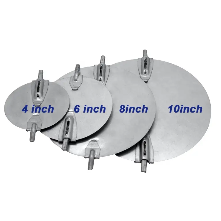 HVAC 액세서리 수동 금속 아연 도금 강철 라운드 공기 환기 덕트 볼륨 제어 댐퍼