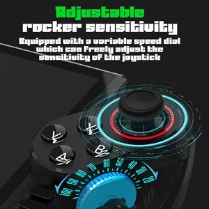 Gamepad extensible Bluetooth para Nintendo Switch Android IOS iPad PC con controlador de vibración lineal de luz RGB - Product Image 3