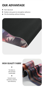 U-HOME Soft Smooth Jersey Fabric Muismat Durable Tapis De Souris Desk Mat <strong>Excel</strong> <strong>Functions</strong> Sublimation 30x80 Rubber Mouse Pad - Product Image 2