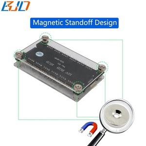 12*12V 4Pin Fan Hub RGB LED Strip Controller con almohadilla magnética para PC Computer Case - Product Image 5