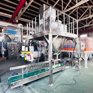 Quy mô làm đầy túi 6-10 bpm Công suất cao | hệ thống cân kép tự động cho <span class=keywords><strong>25kg</strong></span>, túi 50kg - Product Image 4