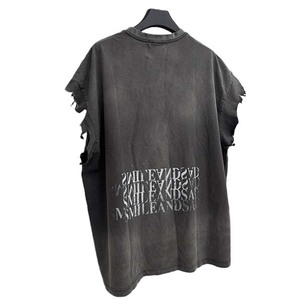 Áo thun nam <span class=keywords><strong>Finch</strong></span> Garment in theo yêu cầu, chất liệu 100% cotton, kiểu dáng xẻ gấu thô, không tay, kiểu dáng cũ kỹ, in hình mùa hè - Product Image 6