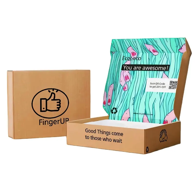 Caja de regalo de papel de embalaje de envío artesanal de cartón corrugado personalizado para pequeñas empresas para zapatos de vestir