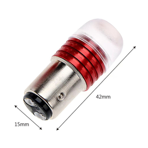 Car Tail Brake Light Strobe Flashing <strong>LED</strong> Lamp Motorcycle Warning Light Bulb <strong>Red</strong> Stronger Light <strong>12V</strong> <strong>LED</strong> Rear Taillight - Product Image 6