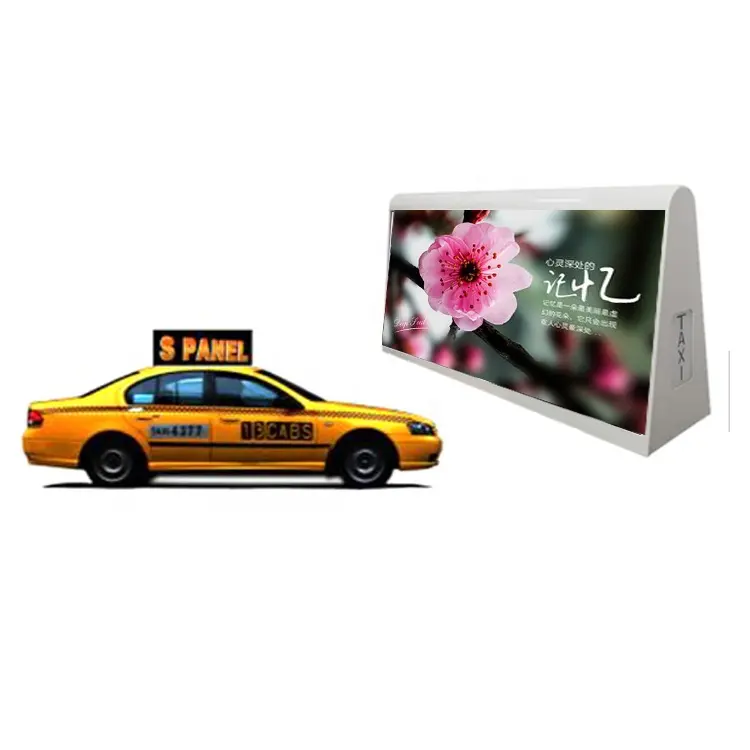 Ad Alte Prestazioni P3.33 P4 P5 3G Wireless Taxi Top Luce Casella di Pubblicità Display a Led Dello Schermo