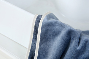 <strong>Big</strong> Microfiber Bath <strong>Towel</strong> for Small Gym Hand <strong>Towels</strong> Oem Cheap Microfibre Fabric Design Eco Pink Knitted Overlock Solid Color - Product Image 4