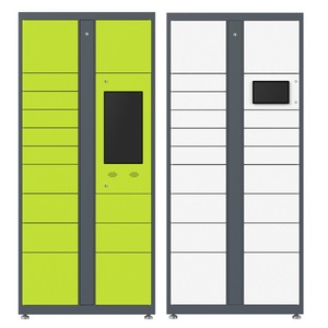 Kunden spezifisches elektronisches Schließfach aus Stahl Automat isiertes <span class=keywords><strong>Smart</strong></span> Lock-<span class=keywords><strong>System</strong></span> für die Selbstbedienung des Express-Pakets