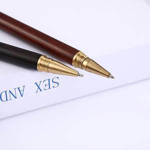 Ưa Thích Bút Rắn Gỗ Cổ Điển Brass Con Lăn Bút Với Coustomised Logo Con Lăn Bằng Gỗ Bóng Bút - Product Image 4