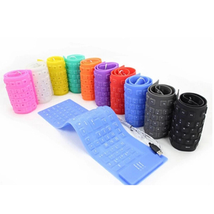 Custom Foldable Silicone <strong>Keyboard</strong> 109 <strong>Keys</strong> USB Wired Waterproof Rollup <strong>Keyboard</strong> for PC Notebook Laptop - Product Image 4