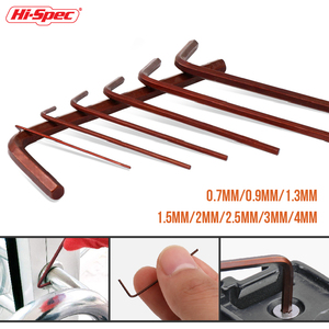 <strong>8pc</strong> Metric Mini <strong>Hex</strong> Allen <strong>Key</strong> Wrench Tool Set DIY 0.7-4mm Sizes S2 Steel Small L-Shape Long Arms Customizable Keychain Holder - Product Image 4