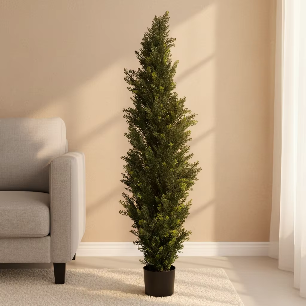 Ciprés de pino desmontable verde de 150 cm.