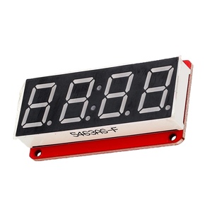 Lonten 4-stelliges 7-Segment 0, 56 'LED-Anzeige röhre Dezimal 7 Segmente HT16K33 I2C Clock Double Dots Modul für Arduinos