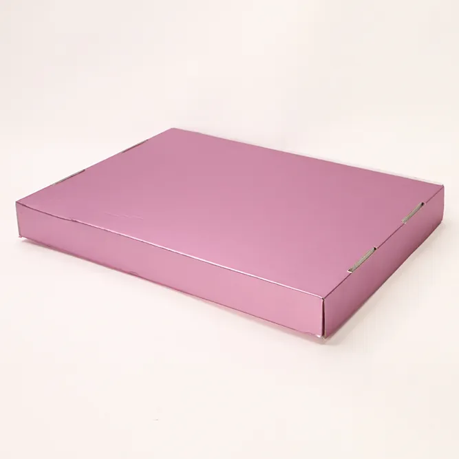 Abbigliamento regalo di natale usa scatola di spedizione postale in cartone ondulato rosa personalizzato riciclato per abbigliamento intimo femminile
