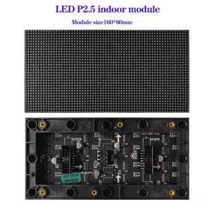 แผงหน้าจอแสดงผล LED แม่เหล็ก6.3*3.1นิ้วสีเต็มรูปแบบแผงแผงแผงวงจร LED สำหรับ P2.5ในร่ม