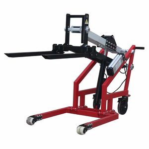 Carrello elevatore idraulico a braccio a manovella elettrico portatile piccolo camion di sollevamento per uso domestico semplice carico e scarico camion a mano - Product Image 2
