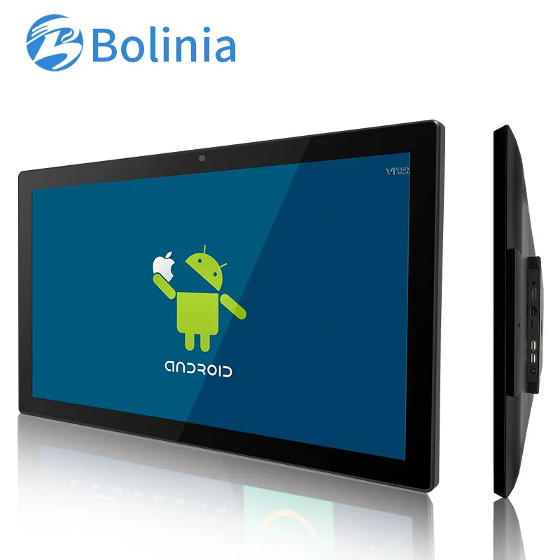 23.6 polegadas ips tudo em um pc capacitivo, touchscreen vesa montagem de parede rk3288 4g + 16g para equipamentos médicos industriais