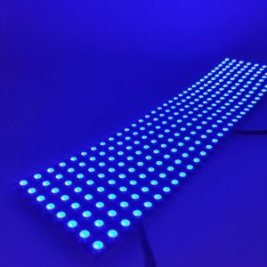 แผงไฟ LED แบบจุดสำหรับโฆษณา DC 5V แบบยืดหยุ่น8x8 8 8x32 16x16 RGB LED Matrix สีมหัศจรรย์65หรือ256 LEDs - Product Image 4