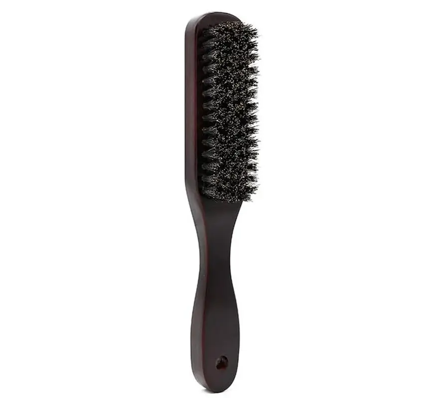 2023 aksesuarları sakal Anti statik berber saç temizleme fırçası ahşap berber doğal sakal fırçası ve tarak seti kırpma kiti