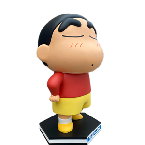 2024 yeni büyük fiberglas heykeli mum boya shin-chan tahsil Anime karikatür şekil ev dekor reçine zanaat ürün