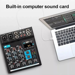 Consola mezcladora de audio de 4 canales, Consola digital profesional, entrada USB MP3, 16 bits, DSP, estéreo, mini mezclador de audio, precio de fábrica - Product Image 2