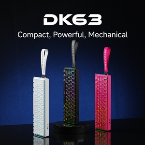 Eweadn dk63 phím 60% không dây cơ khí chơi game Bàn phím RGB Backlit nhỏ gọn có thể sạc lại OEM tùy chỉnh cung cấp - Product Image 2