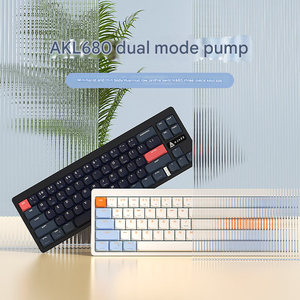 AJAZZ AKL680 68キー65% ロープロファイルBT 5.1/2.4Ghzワイヤレスデュアル接続メカニカルキーボードMac/Winブルーレッドスイッチ - Product Image 5