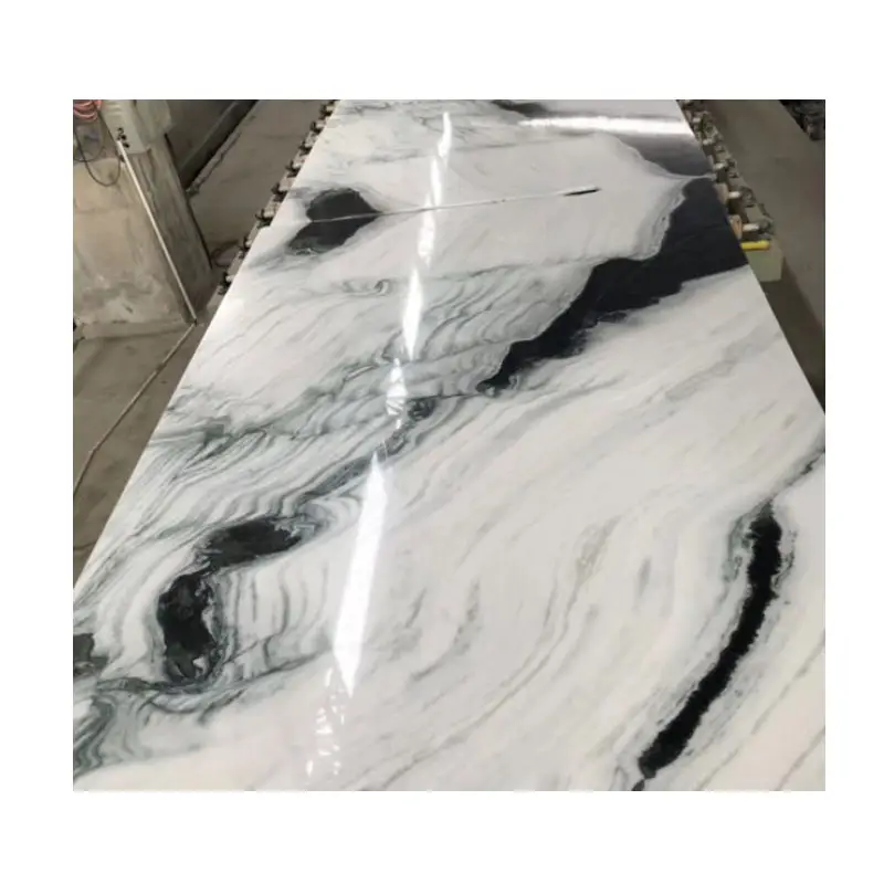 China Panda white marble slabs panda white marble stone sintered stone tile for walls floors