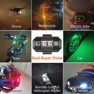 Sıcak satış evrensel LED RGB uyarı ışığı Mini sinyal ışığı Drone ile çakarlı lamba 7 renk dönüş sinyali göstergesi - Product Image 6