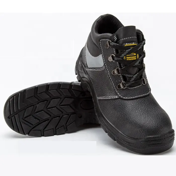 Fabrication de chaussures pour hommes, bottes de protection de sécurité, chaussures de sécurité en cuir et à bout en acier