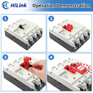 Hilink <span class=keywords><strong>OSHA</strong></span>/CE chứng nhận bền nhẹ ngắt mạch khóa <span class=keywords><strong>tagout</strong></span> thiết bị công nghiệp điện đơn cực đa cực - Product Image 3