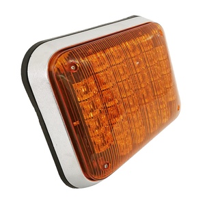 ไฟเครื่องหมายด้านข้าง LED สีเหลืองอําพันขนาด 11x8 3W นําแสงเตือนภัยฉุกเฉินแบบติดพื้นผิวกันน้ําไฟรถพยาบาลและระบบไซเรน - Product Image 2
