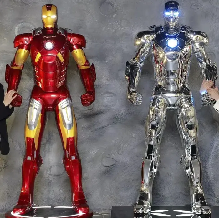 Figura de anime de alta calidad de tamaño real estatua de resina personaje de tamaño natural 1:1 figura de acción de Iron Man figura de acción Ironman