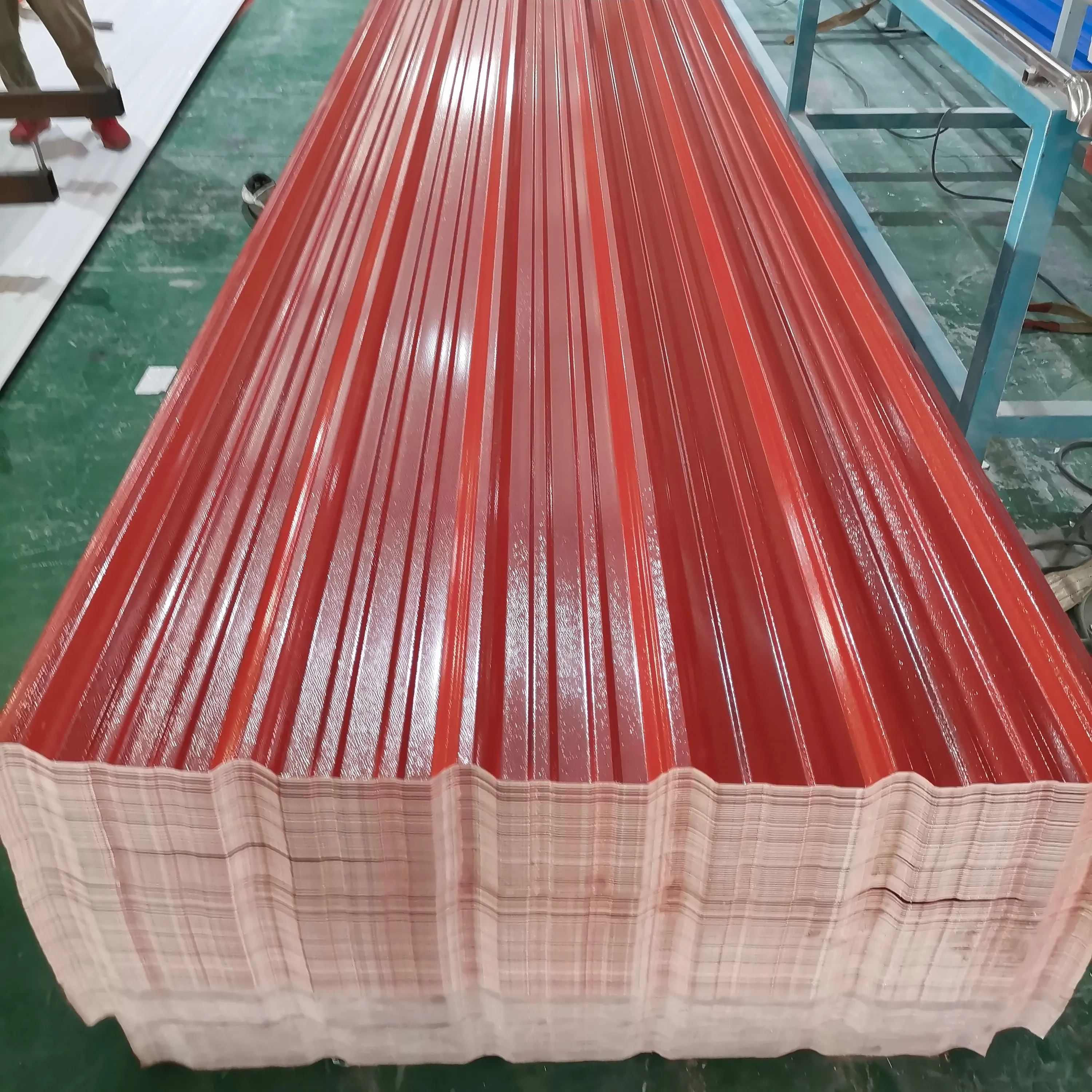 Materiali da costruzione laminati ondulati de PVC tetto in plastica prezzo per foglio per il commercio all'ingrosso
