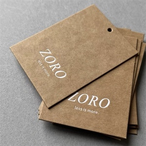 Etiquetas de precio con cuerda adjunta, Kraft etiquetas colgantes de papel, etiquetas de visualización de etiquetas de precio con cuerda - Product Image 2