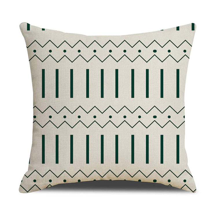 Nordic Home Decor Pillow Cover Office Car Linen Cushion Cover Custom Geometric Print Cushion Cover