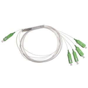 Lenew 1x4 Optical Fiber <strong>Splitter</strong> FWDM/CWDM/WDM PLC <strong>Splitter</strong> for FTTH Network SC/APC connector Mini Type - Product Image 1