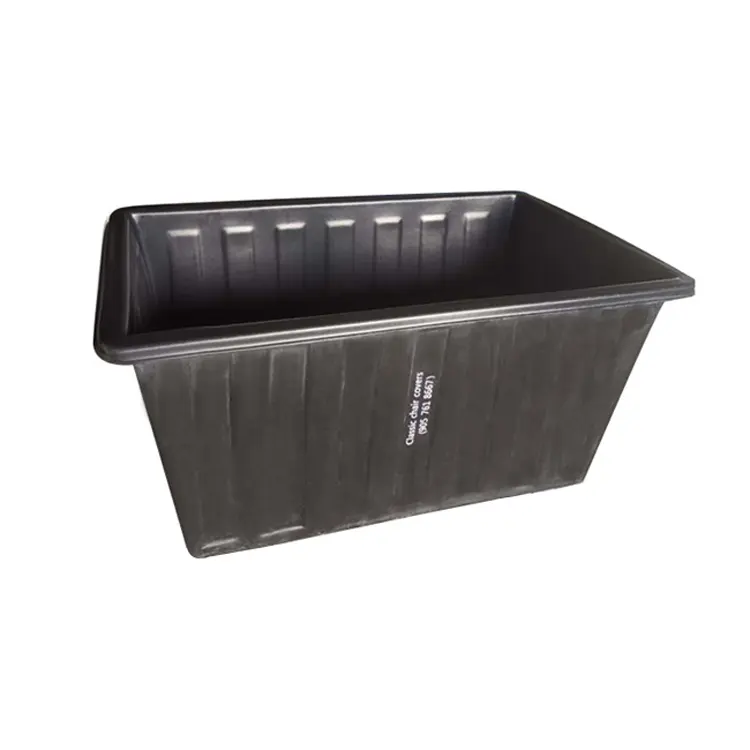 Réservoir d'eau en plastique rectangulaire, personnalisé, 400 l, prix PE, stockage pour bétail