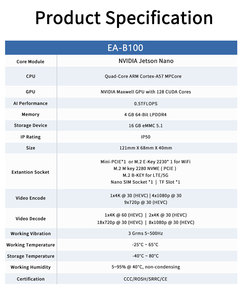 Computadora Jetson Nano 4G Edge, sistemas de IA industriales de bajo consumo, grabadoras de vídeo en red de nivel básico, computación NVR - Product Image 6