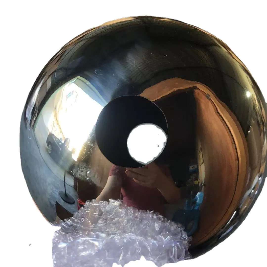 Sfera a sfera cava in acciaio inossidabile con foro per la decorazione di saldatura a sfera