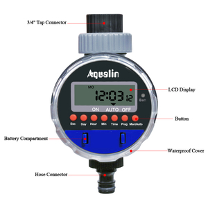 Timer per irrigazione a goccia per irrigazione a goccia con Timer per acqua da giardino in plastica intelligente a batteria - Product Image 6
