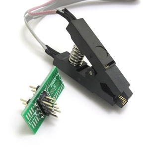 SPI BIOS FLASH programma di Test Non smantellamento Clip SOP8 24C 93C 25LF - Product Image 1