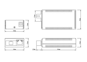 Medien konverter Factorysm mm Glasfaser konverter rj45 sc Anschluss