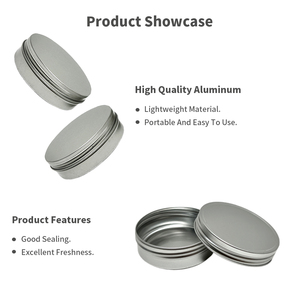 马口铁包装厂定制设计金属罐储物容器空小圆形铝罐带螺旋盖 - Product Image 3