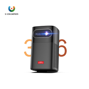 Proyector portátil de alta calidad 4K Wifi automático Sistema Android Mini proyector inteligente con batería incorporada - Product Image 1