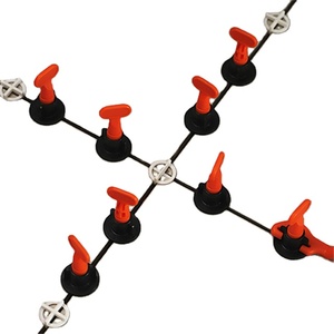 Venta al por mayor de fábrica Sistema de nivelación en T Sistema de nivelación de azulejos Clips y cuñas Sistema de nivelación Clip - Product Image 1