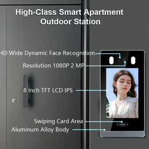 OEM ODM 8 pulgadas Tuya Wifi sistemas de intercomunicación por cable para edificio de apartamentos reconocimiento facial puerta desbloqueo SISTEMA DE Control de acceso - Product Image 6