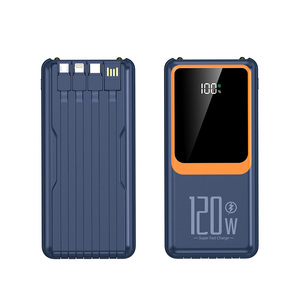 Wholesale Portable Charger fast Charging LCD Display Power Bank 10000mah 20W PD with 4 <strong>Outputs</strong> and 3 <strong>Inputs</strong> 10 Plastic - Product Image 1
